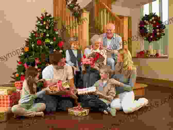 A Joyful Family Gathered Around The Christmas Tree, Their Faces Beaming With Happiness. Twas The Night Before The REAL Christmas