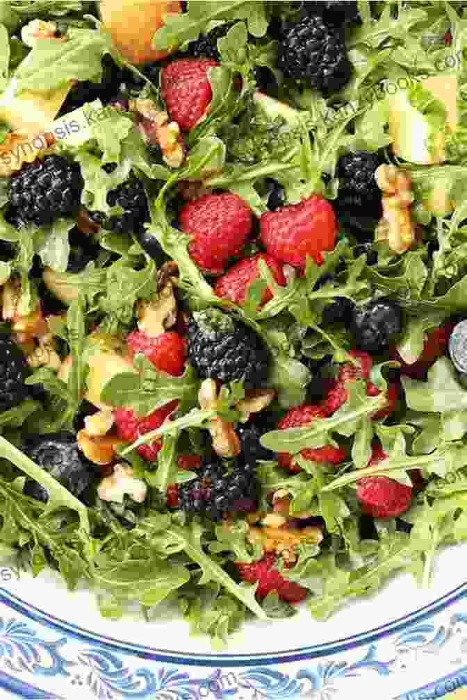 A Vibrant Energy Boosting Salad With Fresh Fruits, Vegetables, And Nuts Combining Special Recipes For Nutritious Diets: The Ketogenic And Vegan Food: Keto Diet Food