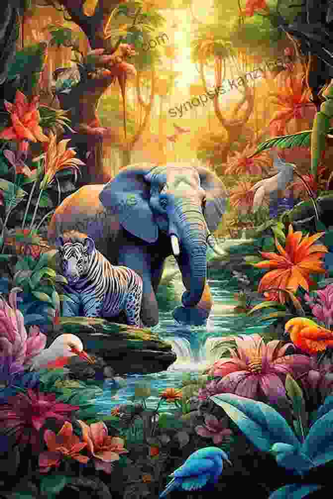 A Vibrant Illustration Depicting The Diverse Array Of Animals Featured In The Knowledge Encyclopedia, Including Lions, Elephants, Dolphins, And Birds. Amazing Facts For Kids: Knowledge Encyclopedia About Animals Space Natural Phenomena And Much More