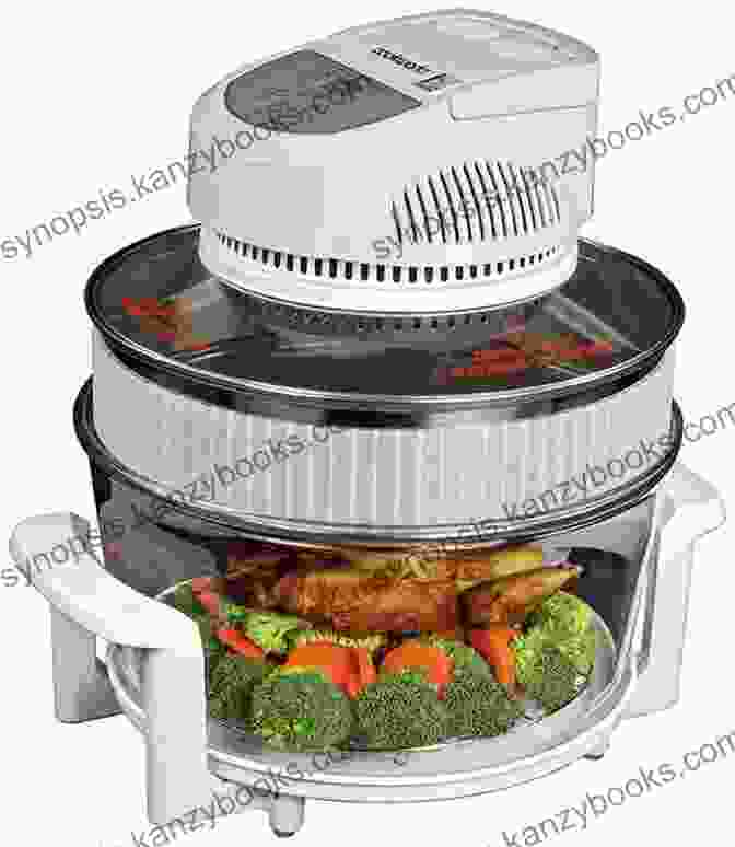 Close Up Of A Halogen Oven, Highlighting Its Compact Design And Sleek Buttons Halogen Oven Cookbook For Beginners And Lazy Cooks: Mouthwatering Easy Dishes For Anytime Of The Day